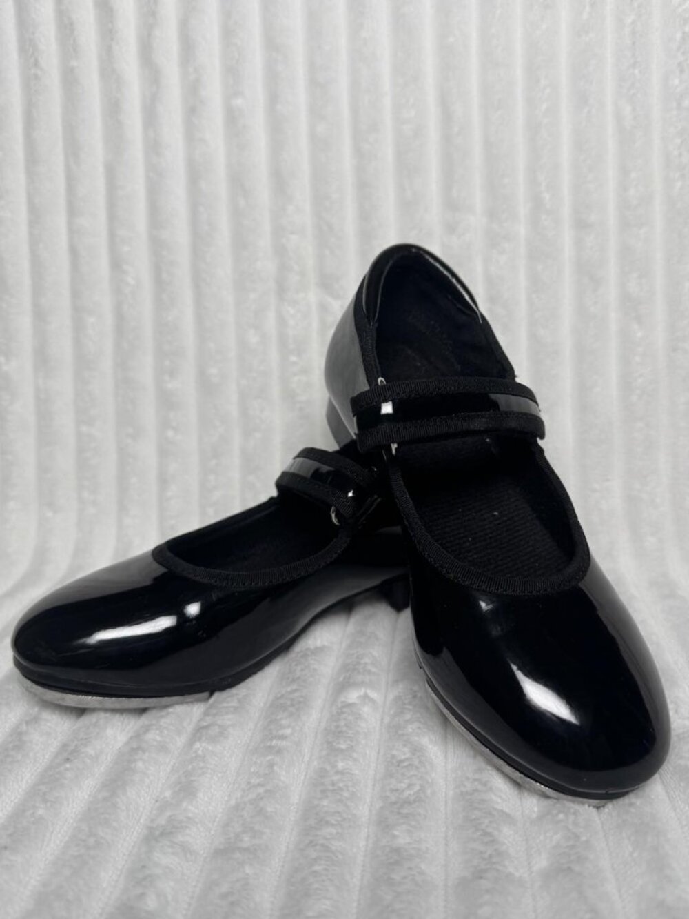 Tap Shoes Black Easy Strap slip on Mary Jane Dance Shoes No‎ Brand Size 12C